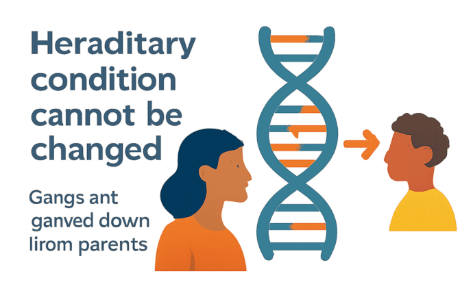 explain why it is not possible to change hereditary conditions
