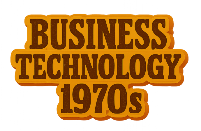 in the 1970s business technology was known as