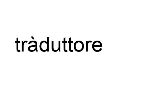 tràduttore