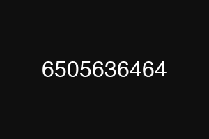 6505636464