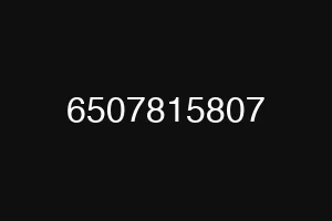 6507815807