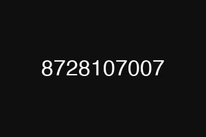 8728107007